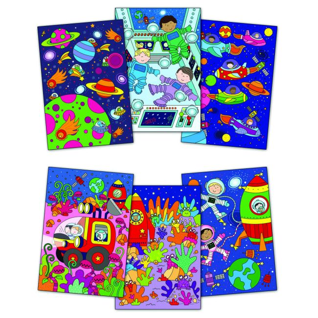 Water magic: carte de colorat spatiu