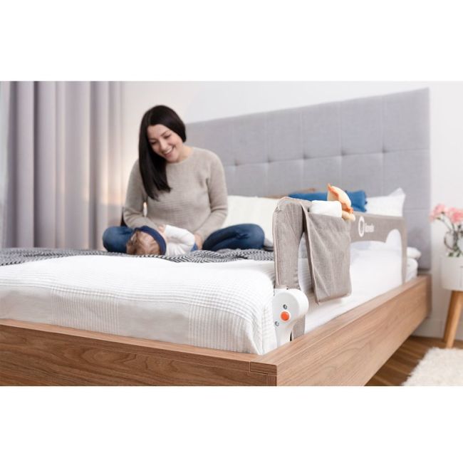 Lionelo - Bariera protectie pat Eva, 150x35 cm, Bej BYNLO-EVA_BEIGE_MELANGE