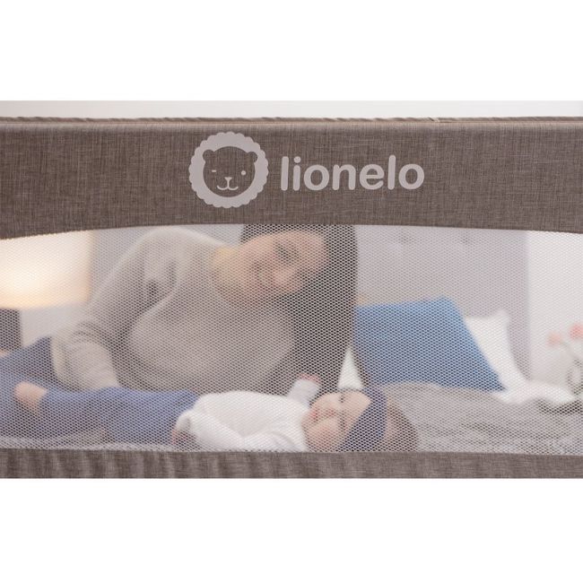 Lionelo - Bariera protectie pat Eva, 150x35 cm, Gri BYNLO-EVA_GREY_MELANGE