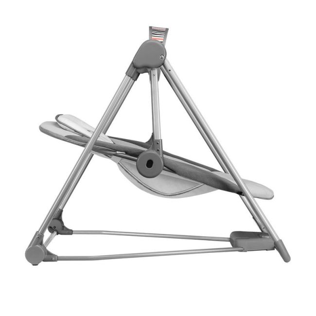 Lionelo - Fotoliu balansoar Otto Cozy Pliabil, Cu melodii, Cu leganare, 57x55 cm, Gri BYNLO-OTTO_COZY_GREY
