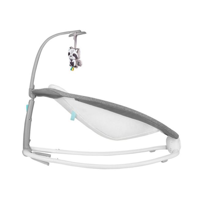 Lionelo - Fotoliu balansoar Pascal Scandi Pliabil, Cu melodii, 80x49 cm, Gri BYNLO-PASCAL_GREY_SCANDI