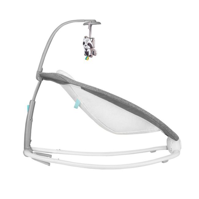Lionelo - Fotoliu balansoar Pascal Scandi Pliabil, Cu melodii, 80x49 cm, Gri BYNLO-PASCAL_GREY_SCANDI