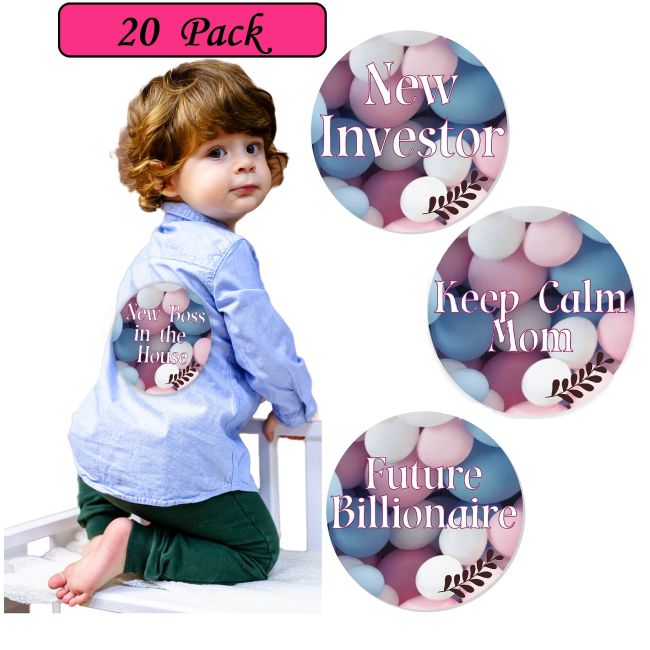 Set Stickere pentru fotografii bebelusi Funny Baby Milestone Stickers 20 cm - pentru fotografii memorabile