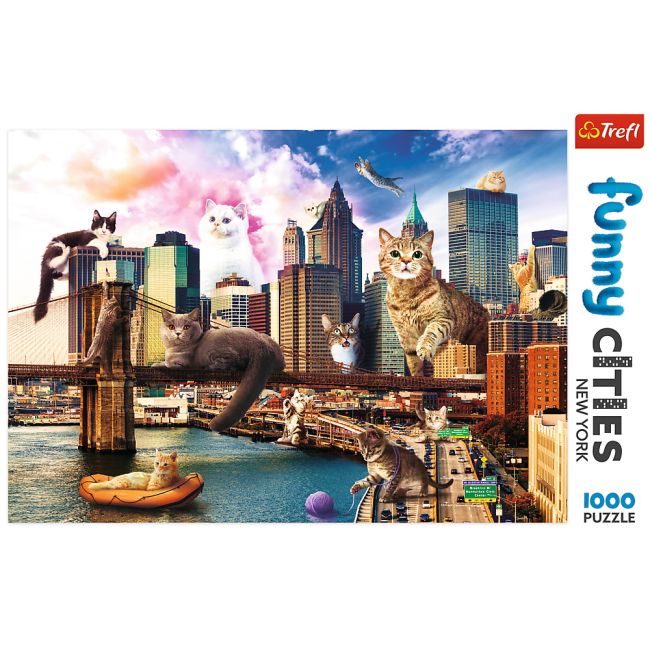 PUZZLE TREFL 1000 PISICUTE LA NEW YORK VIV10595