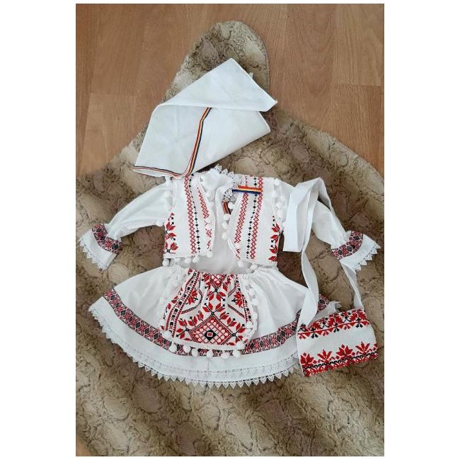 Costum popular bebelusi - MDDR070.6-9 luni (Marimea 19 incaltaminte)