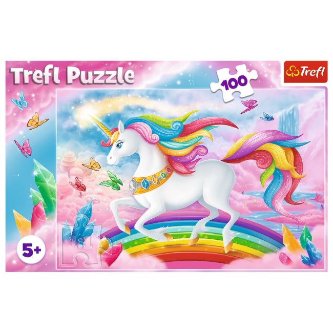 PUZZLE TREFL 100 LUMEA DE CRISTAL A UNICORNILOR VIV16364