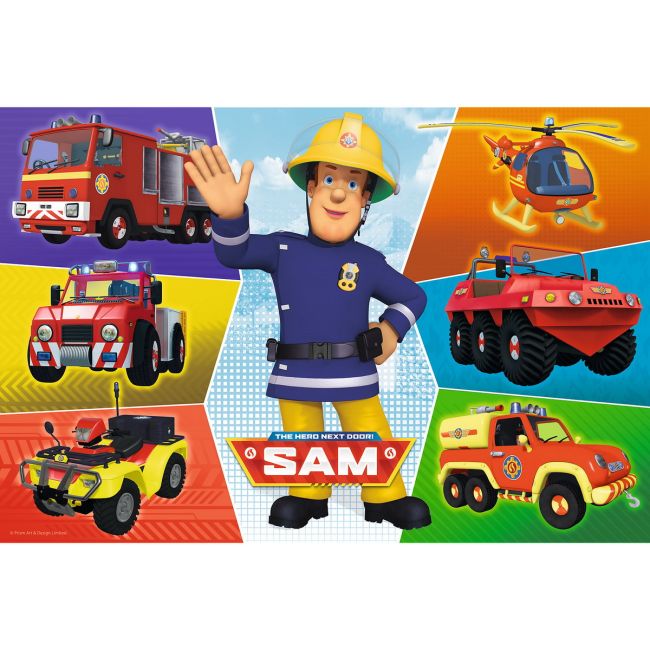 PUZZLE TREFL 100 MASINILE POMPIERULUI SAM VIV16354