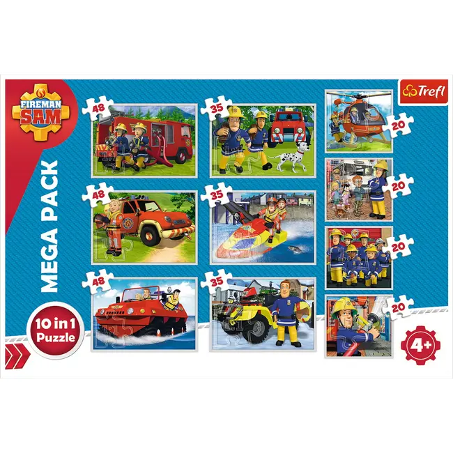 PUZZLE TREFL 10IN1 ECHIPA POMPIERULUI SAM VIV90356