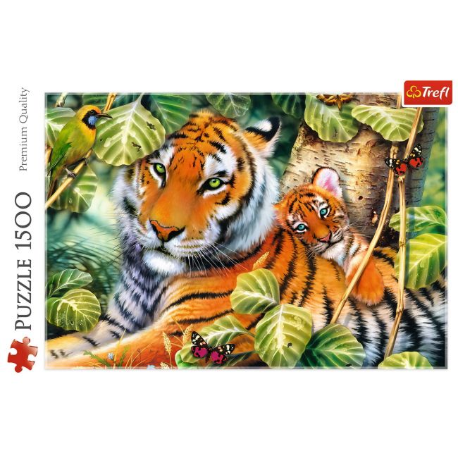 PUZZLE TREFL 1500 TIGRI BENGALEZI IN PADUREA TROPICALA VIV26159