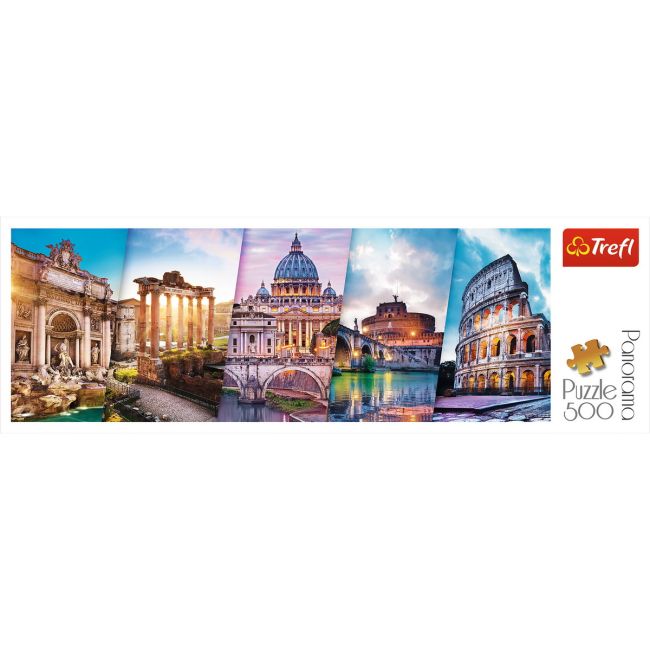 PUZZLE TREFL 500 PANORAMA CALATORIND IN ITALIA VIV29505
