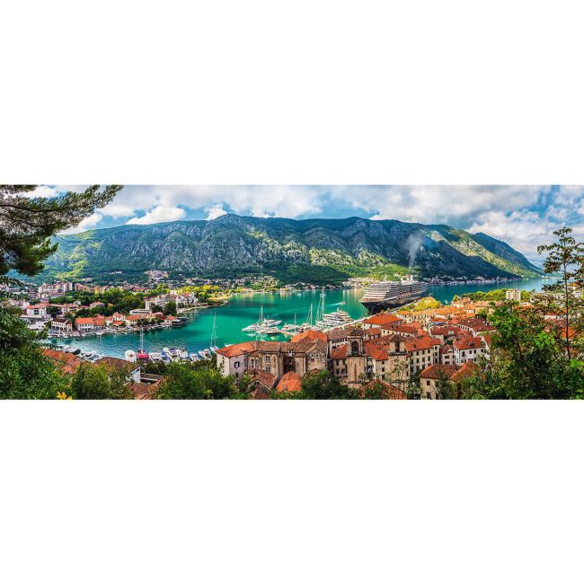 PUZZLE TREFL 500 PANORAMA ORASUL KOTOR MUNTENEGRU VIV29506