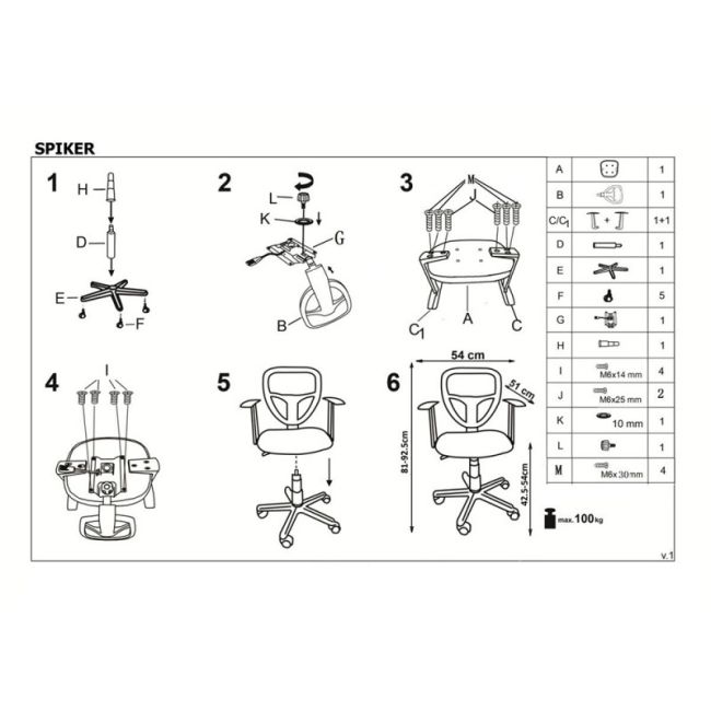Scaun birou copii hm spiker, mesh, cadru polipropilena, cu brate, ajustabil pe inaltime, 100 kg, mov drm8708