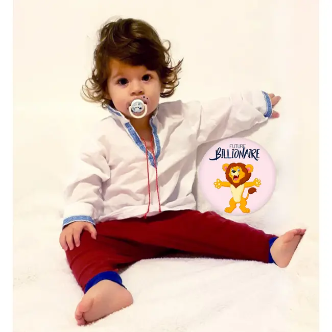 Set Stickere pentru Fotografii copii Funny Animals Baby Milestone Stickers pentru Fetite - 15 cm diametru