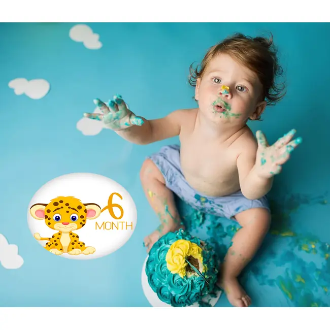 Set Stickere pentru Fotografii de bebelusi My First Baby Milestone Stickers Unisex 15 cm