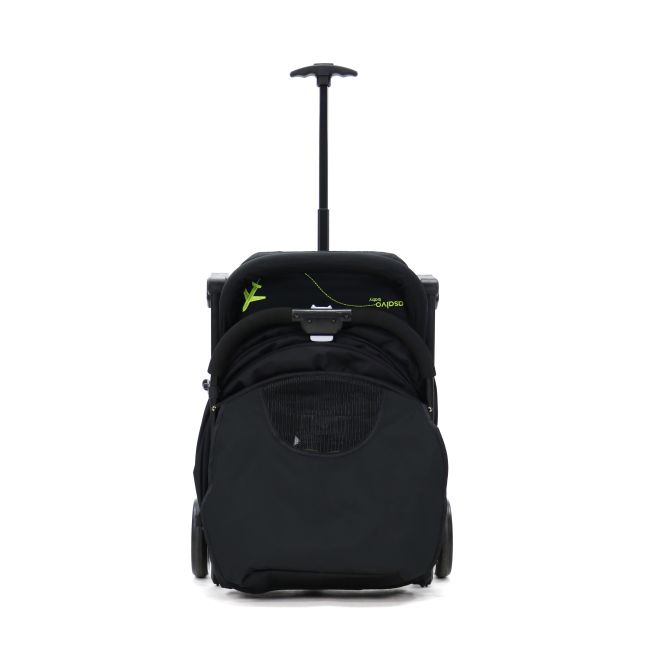 Carucior de calatorie troller ultracompact Asalvo FLIGHT -TRAVEL+ Black/Green - 18571