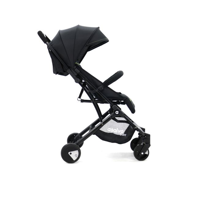 Carucior de calatorie troller ultracompact Asalvo FLIGHT -TRAVEL+ Black/Green - 18571
