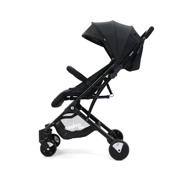 Carucior de calatorie troller ultracompact Asalvo FLIGHT -TRAVEL+ Black/Green - 18571