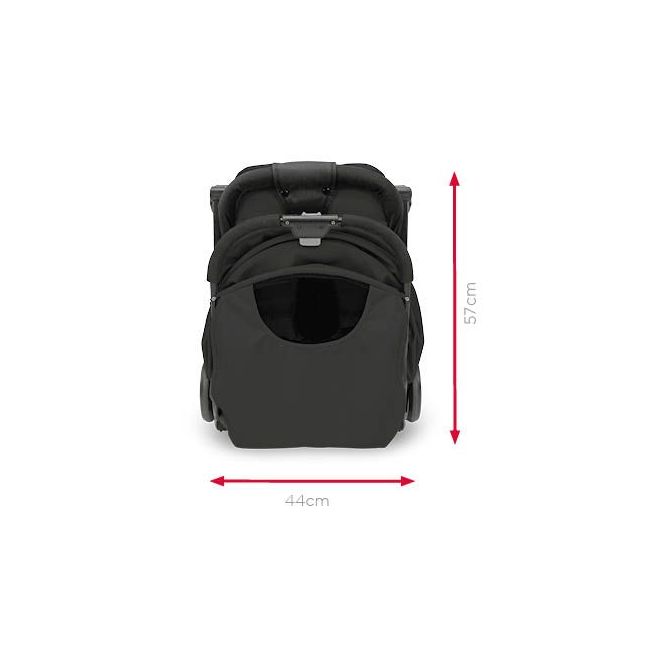 Carucior de calatorie troller ultracompact Asalvo FLIGHT -TRAVEL+ Black/Green - 18571