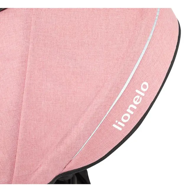 Lionelo - Tricicleta Tris Candy Mecanism de pedalare libera, Suport picioare, Control al directiei, Scaun reversibil, Rotire 360 grade, Pliabila, Roz/Gri BYNLO-TRISCANDY_ROSE/GREY