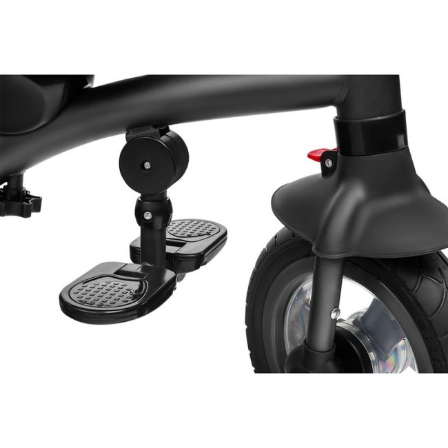 Lionelo - Tricicleta Tris Stone Grey Mecanism de pedalare libera, Suport picioare, Control al directiei, Scaun reversibil, Rotire 360 grade, Pliabila, Gri BYNLO-TRISSTONE_GREY