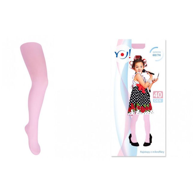 Dres subtire 40 den roz, pentru fetite RA-09