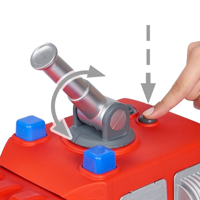 Masina de pompieri big power worker fire fighter car hubs800055843