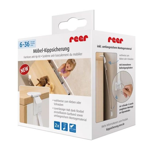Set fixare anti-inclinare mobilier REER 73020
