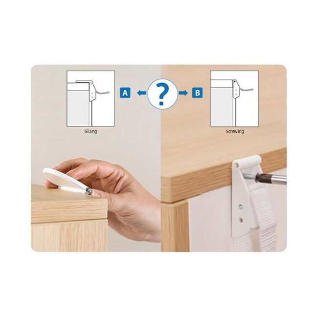Set fixare anti-inclinare mobilier REER 73020