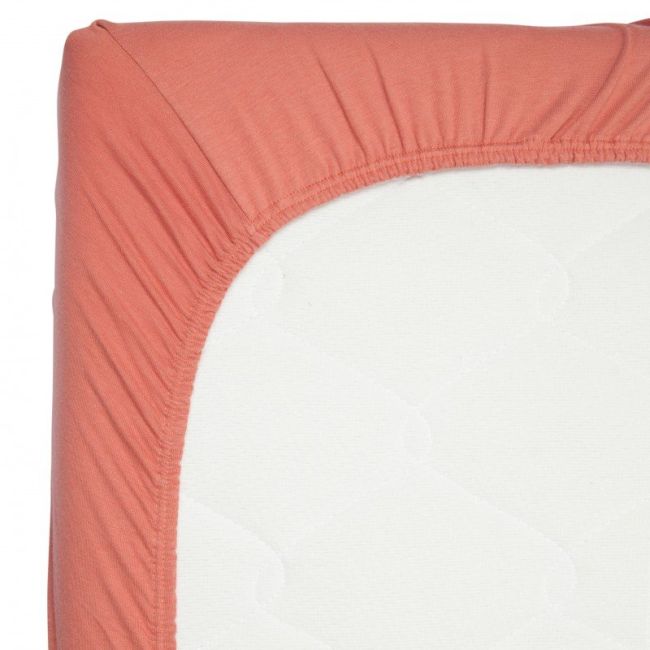 Cearsaf din bambus cu elastic 70 x 140 cm apricot blush tnatm-hl700-533