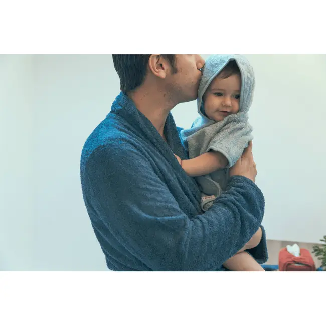 Halat de baie frotir din bambus pentru adulti xl bleumarin tnatm-badxl-519