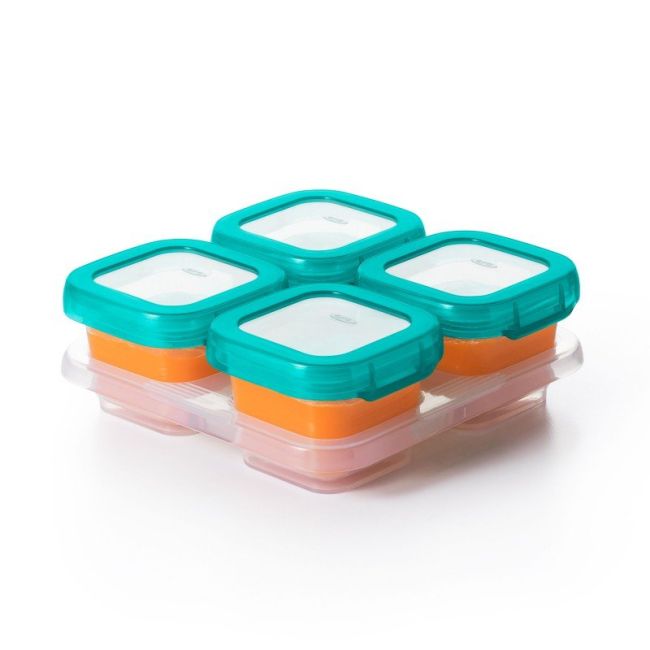 Recipiente din plastic pentru congelare alimente 4 x 120 ml tna61130000