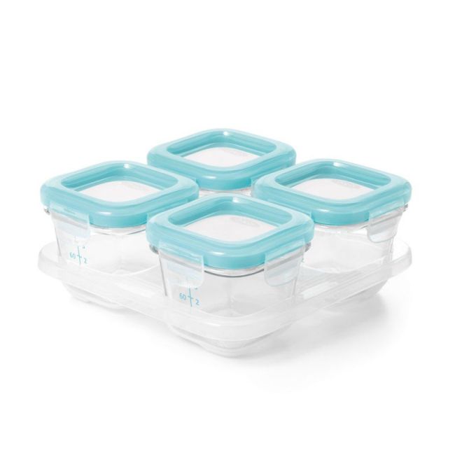 Recipiente din sticla pentru congelare alimente 4 x 120 ml tna6396700