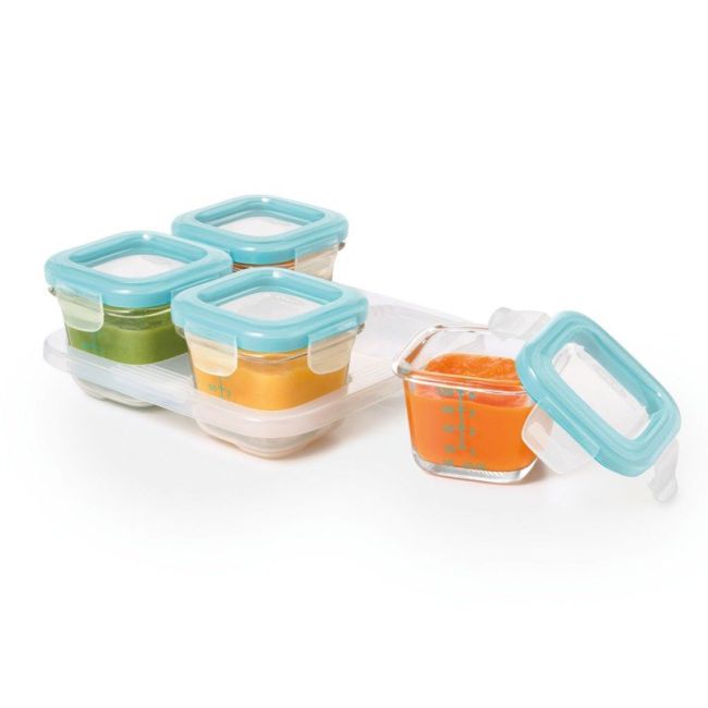 Recipiente din sticla pentru congelare alimente 4 x 120 ml tna6396700