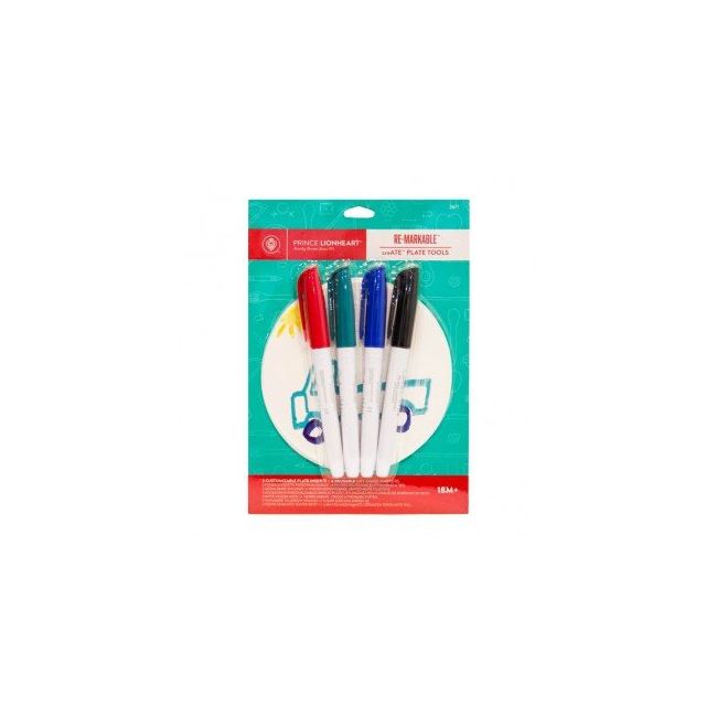 Set 4 markere + 3 discuri laminate pentru castron creativ  tna2671
