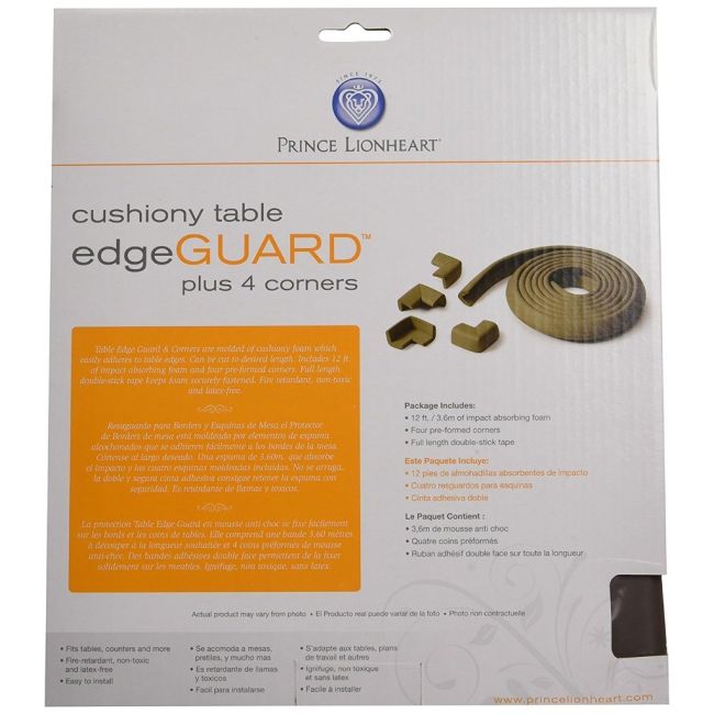 Set complet de protectie margine si colturi pentru suprafete dure prince lionheart bej tna0070