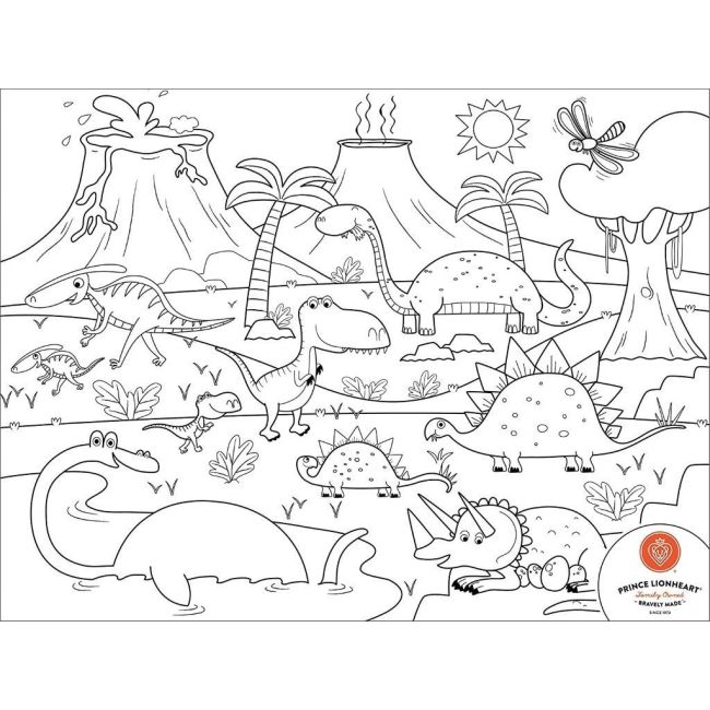 Set complet pentru desen cu plansa refolosibila din silicon dino tna0405