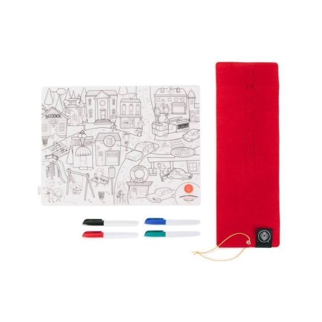 Set complet pentru desen cu plansa refolosibila din silicon zoo tna0406