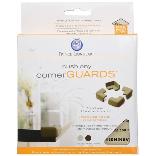 Set protectii din spuma moale pentru colturi prince lionheart maro tna0092