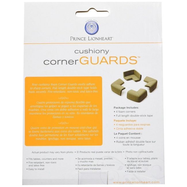 Set protectii din spuma moale pentru colturi prince lionheart maro tna0092