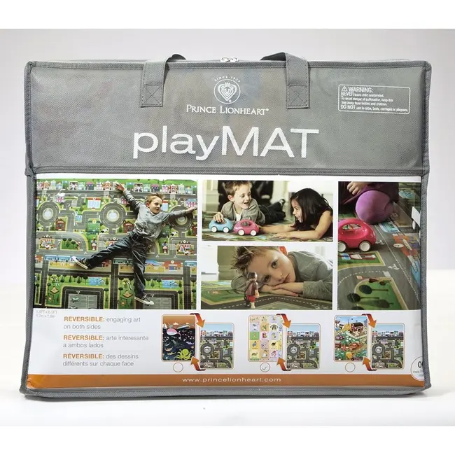 Covoras de joaca cu doua fete pentru copii prince lionheart city / farm tna7711.2