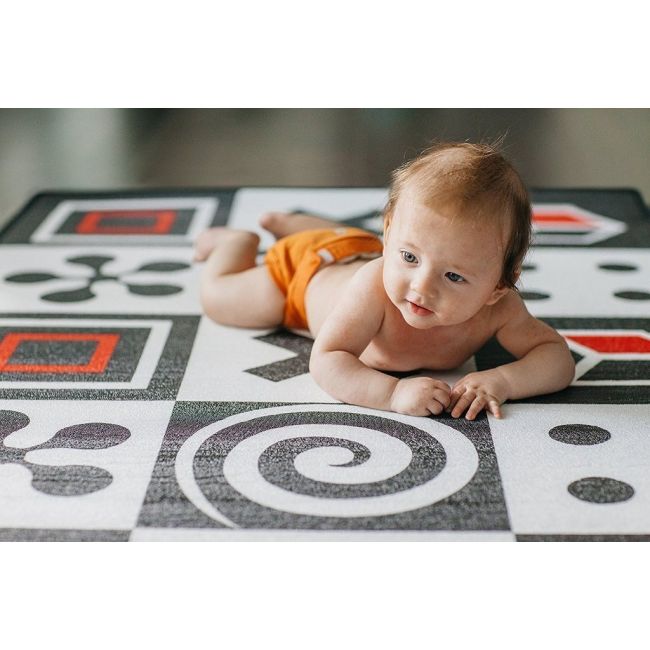 Covoras de joaca pentru copii prince lionheart geometric/ farm tna7770