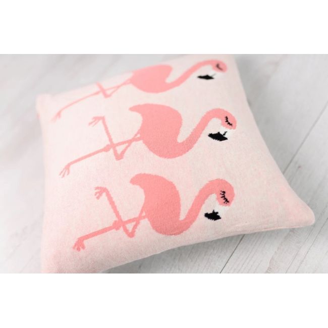Perna decor bumbac flamingo roz tnabg044