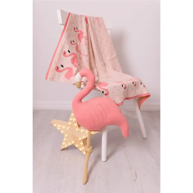 Perna decor flamigo roz/auriu tnabg046