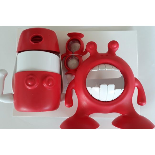Setul de baie eyefamily rosu tna7370