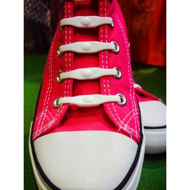 Sireturi elastice albe 14 buc tnash0392