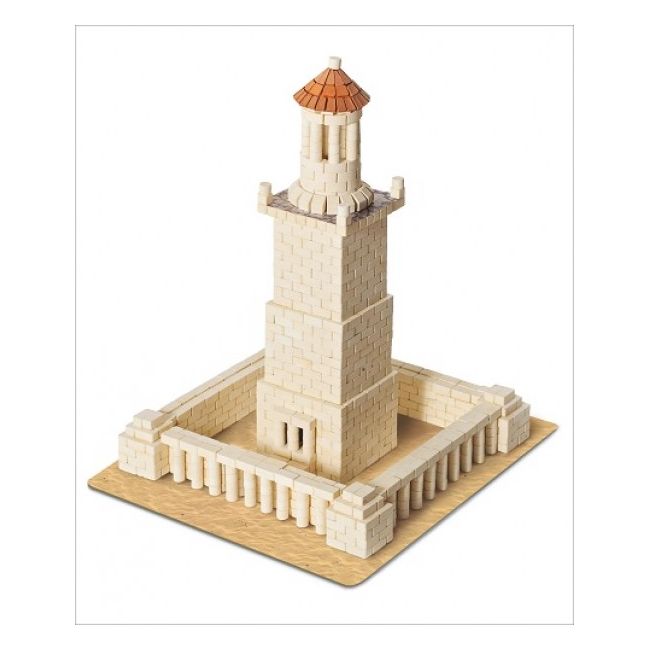 Kit constructie caramizi Wise Elk Farul din Alexandria 970 piese reutilizabile - SOLWS7032