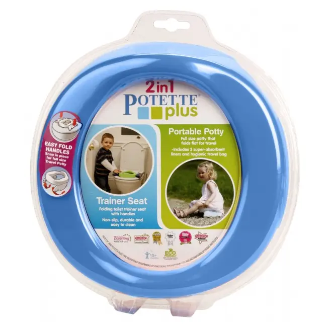 2 in 1 Potette Plus - olita portabila si reductor culoarea albastra - KDC7487485