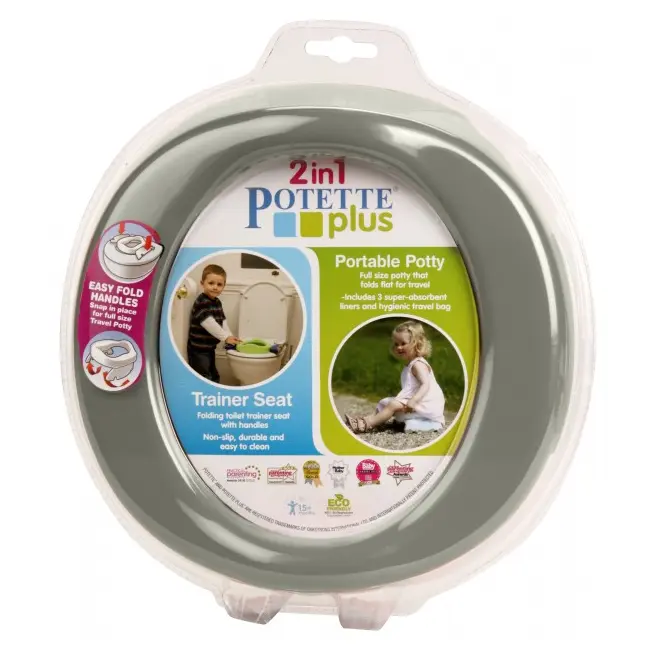 2 in 1 Potette Plus - olita portabila si reductor culoarea gri - KDC7487486