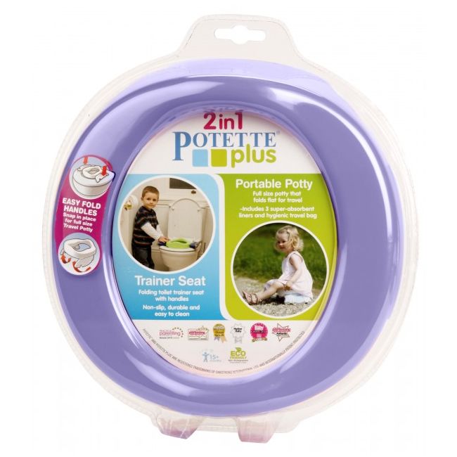 2 in 1 Potette Plus - olita portabila si reductor culoarea lila - KDC7487488