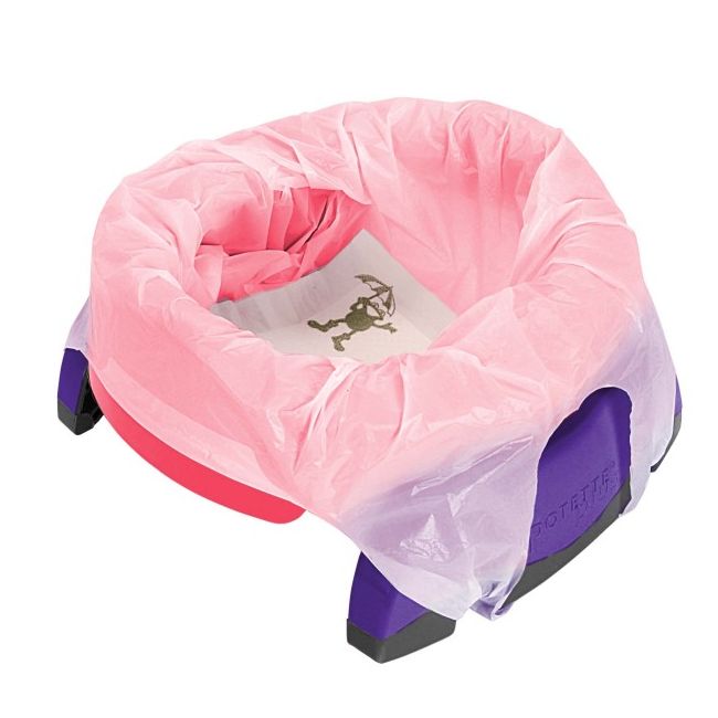 2 in 1 Potette Plus - olita portabila si reductor culoarea roz - KDC7487489